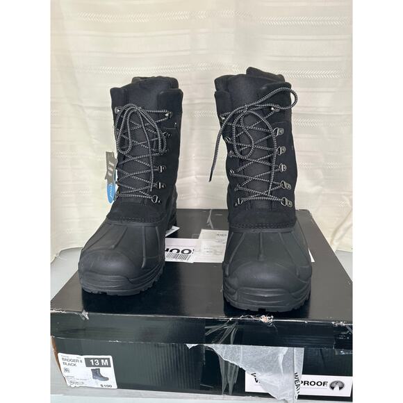 Weatherproof Badger II Waterproof Winter Boots Black Mens Size 13M main image 14
